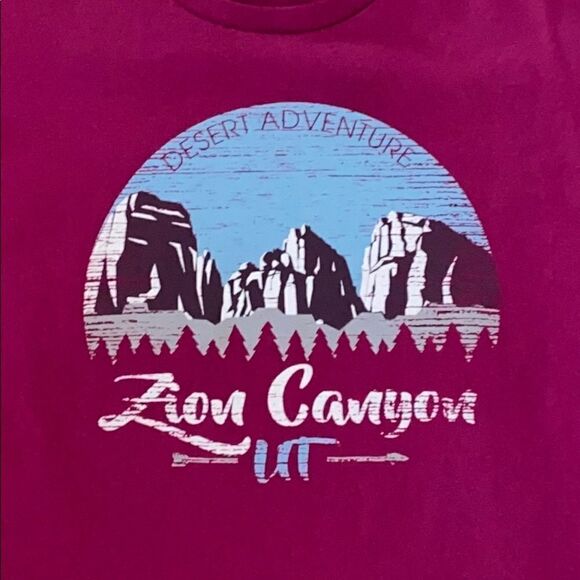 Zion Canyon Long Sleeve Large Cotton T Shirt - Picture 3 of 5